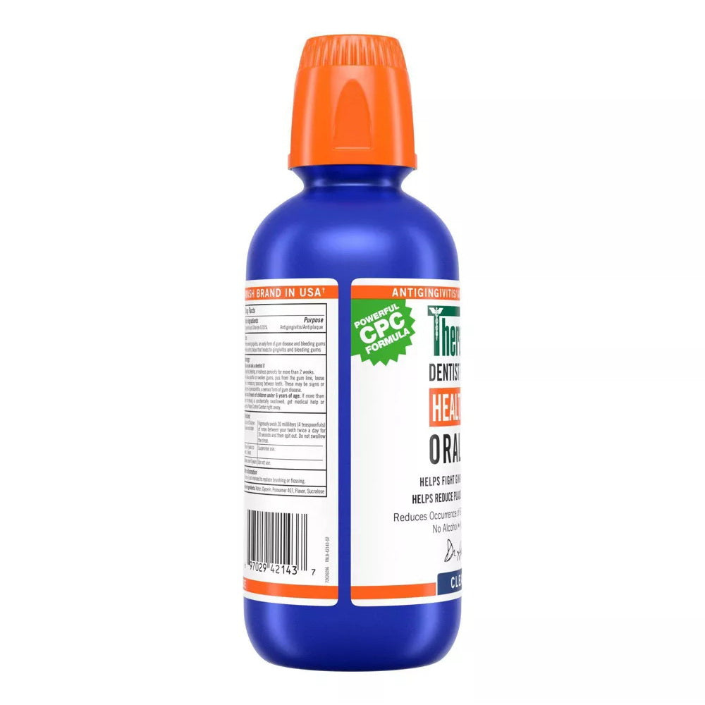 Therabreath Healthy Mouthwash Rinse Mint - 16 Fl Oz