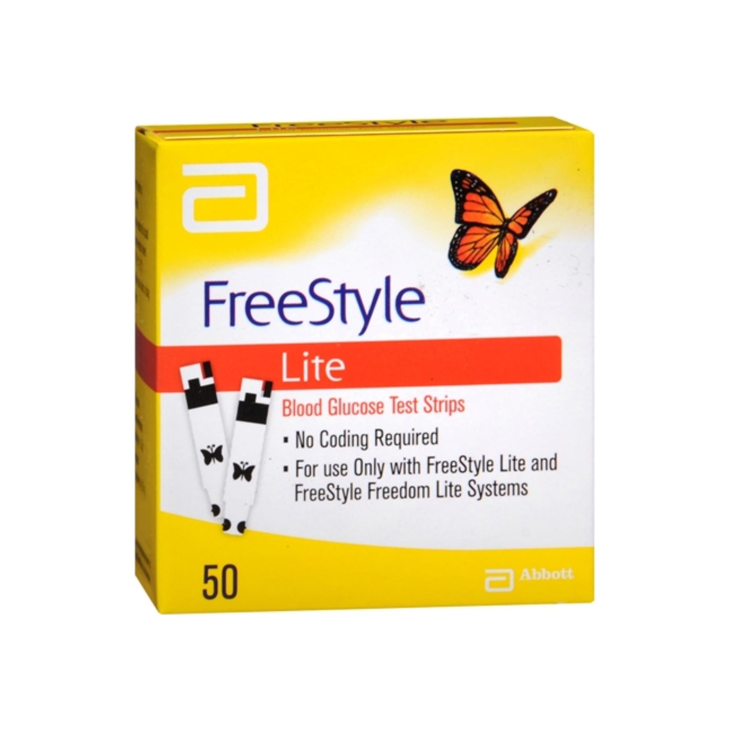 Freestyle Lite Blood Glucose Test Strips 50 Each