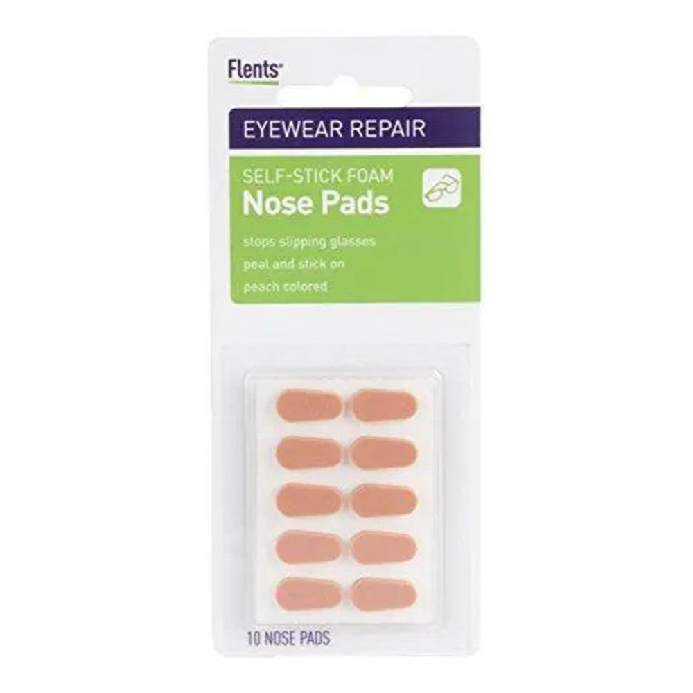 Flents Eyeglass Nose Pads, 10 Nose Pads, Self Stick Foam, Stops Slipping Glasses