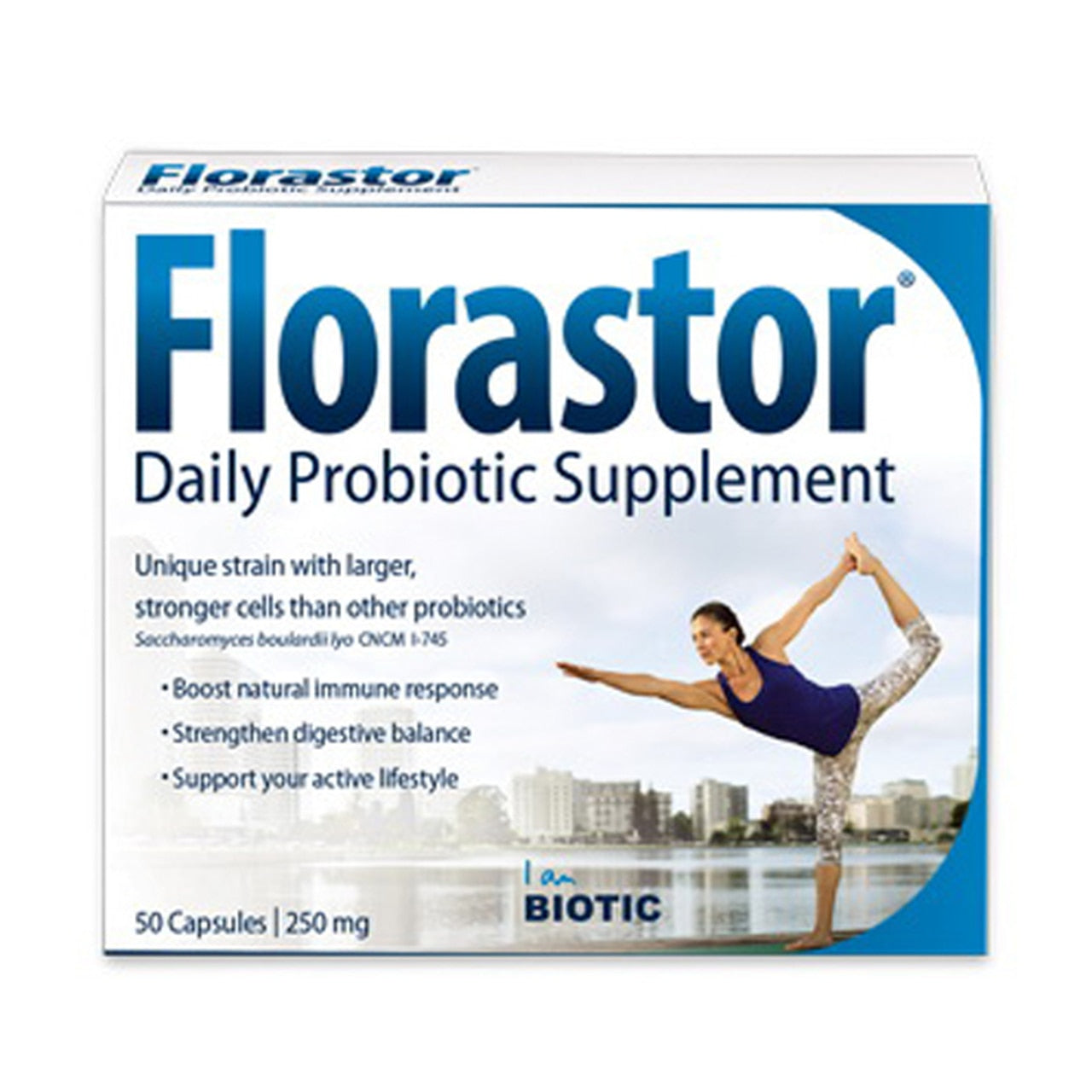 Florastor Daily Probiotic Supplement 50 Capsules