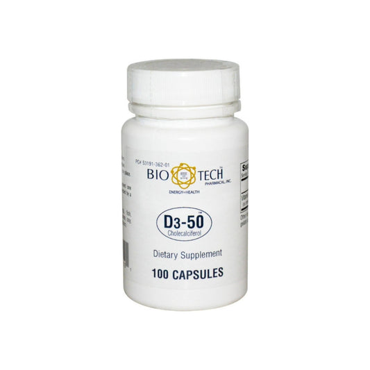 Vitamin D Supplement Bio Tech 50000 Iu Strength Capsule, 100 Ea