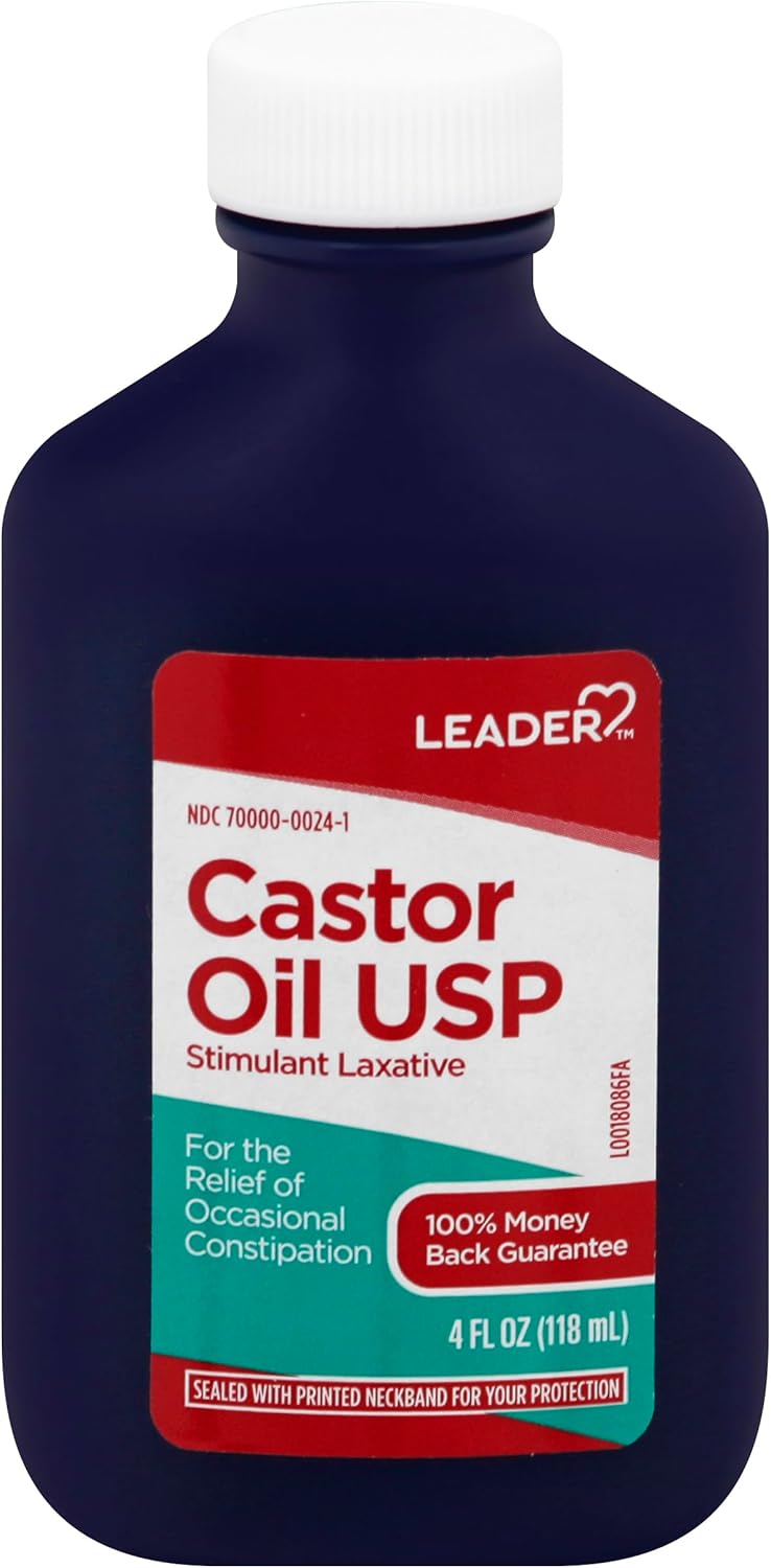Leader Castor Oil USP Stimulant Laxative - 4 Fl Oz