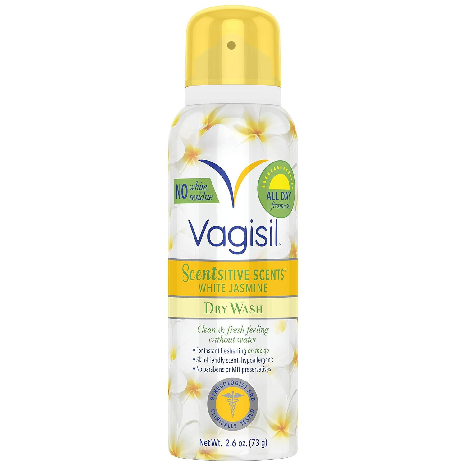 Vagisil Scentsitive Scents Dry Wash White Jasmine 2.6 Ounce
