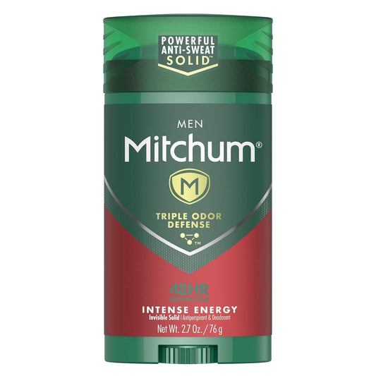 Mitchum Men's Deodorant, Antiperspirant Stick, Triple Odor Defense ,2.7 oz