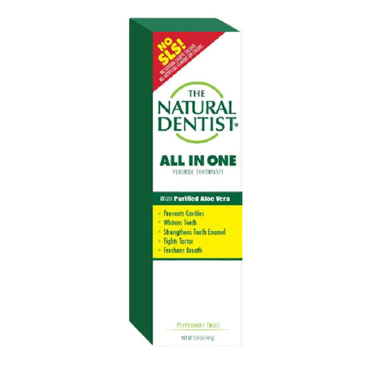 The Natural Dentist Healthy Teeth & Gums Anti-Cavitytoothpaste,, Peppermint Twist 5 Oz