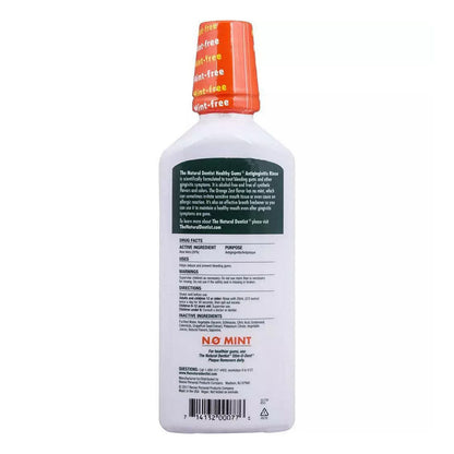 The Natural Dentist Healthy Gums Mouth Wash, Orange Zest Flavor, 16.9 Ounce