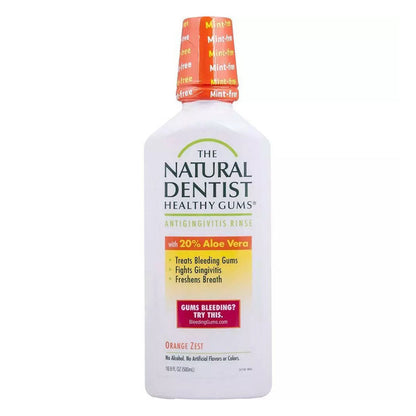 The Natural Dentist Healthy Gums Mouth Wash, Orange Zest Flavor, 16.9 Ounce