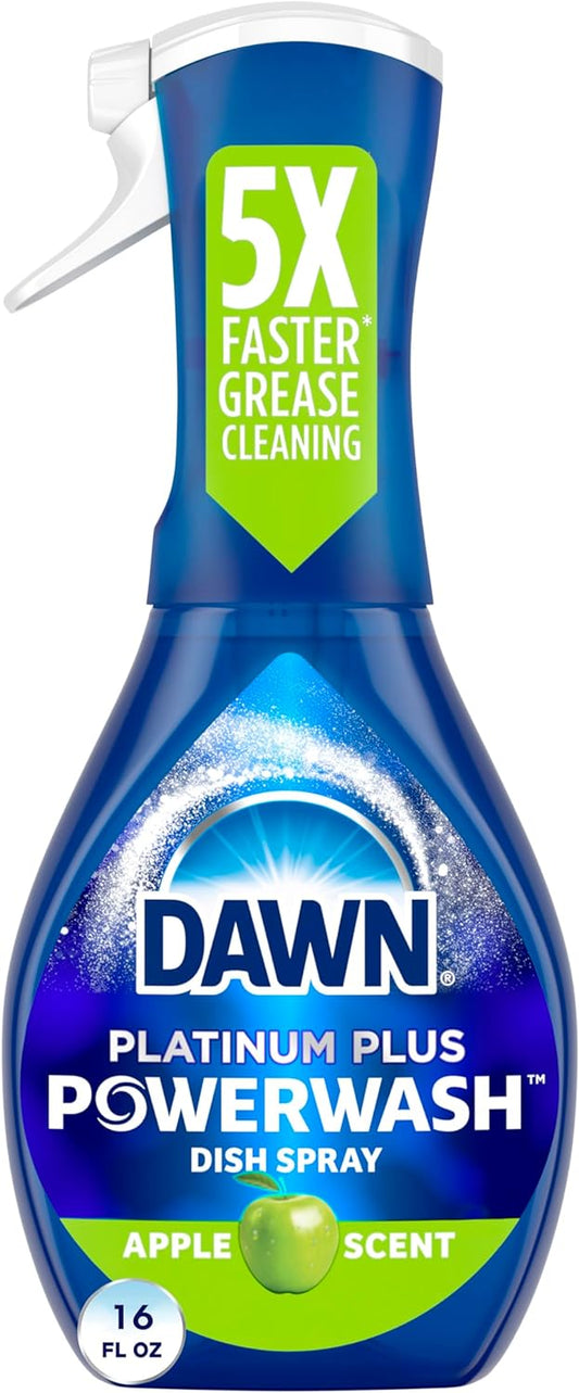 Dawny Platinum Powerwash Dish Spray, Dish Soap, Apple Scent, 16Oz