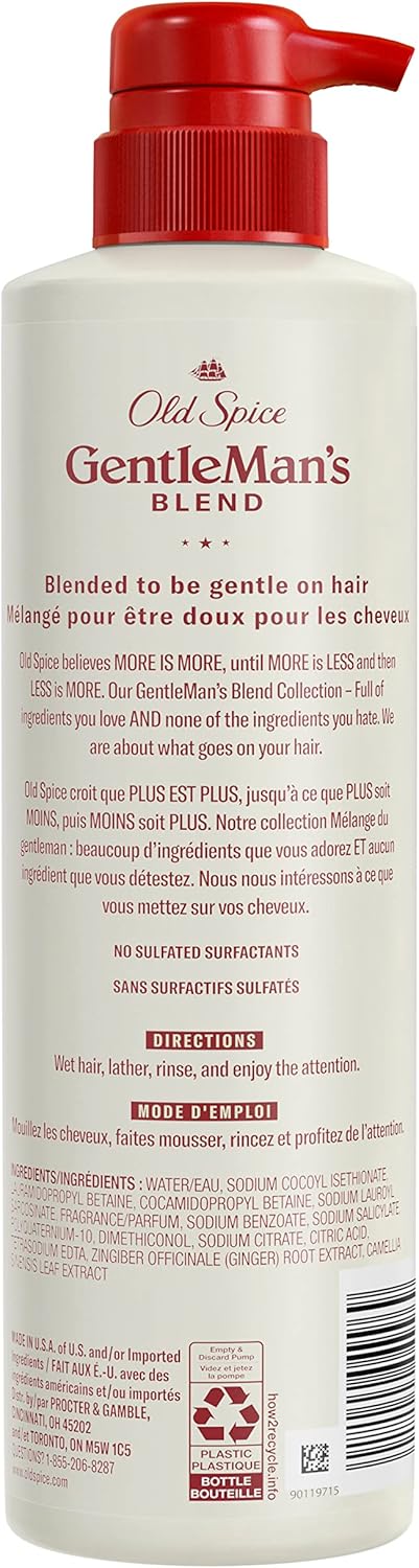 Old Spice Gentleman??ç?ûs Blend with Green Tea & Ginger, 2in1 Strengthening Shampoo and Conditioner, 14.8 fl oz