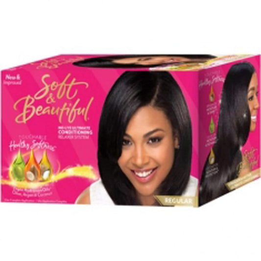 Soft & Beautiful No-Lye Relaxer Kit Regular 1ct