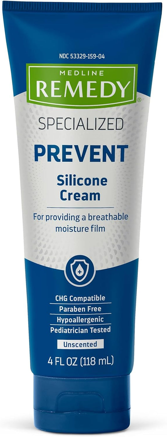 Medline Remedy Specialized Silicone Cream, Unscented 4 Fl Oz