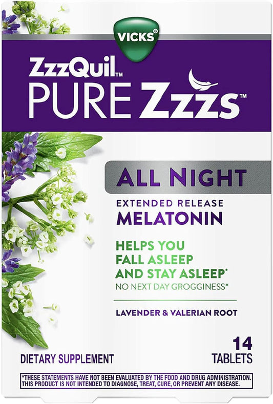 Vicks Pure Zzzs All Night Er Melatonin