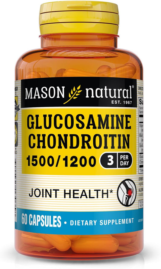 Mason Natural Glucosamine Chondroitin 1500/1200 3 Per Day With Vitamin C - 60 Ct