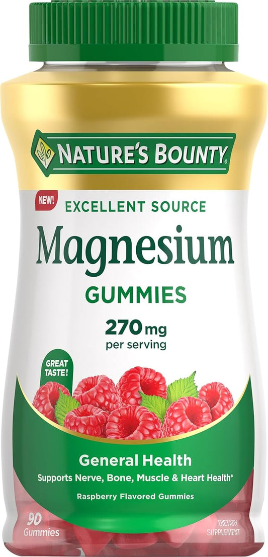 Natures Bounty Magnesium Gummies 270 Mg Per Serving 90 Gummies