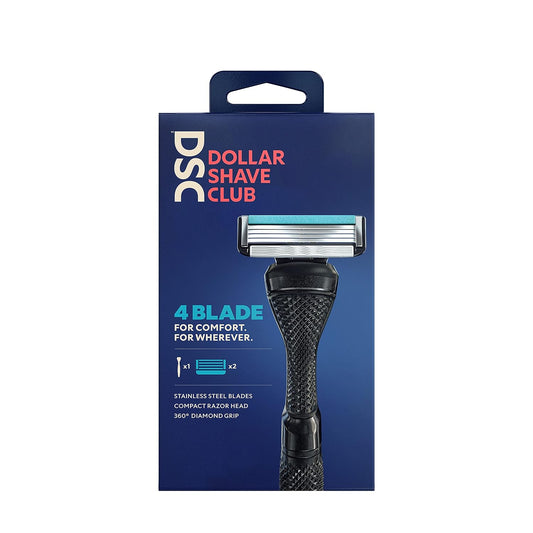 Dollar Shave Club 4-Blade Razor Starter Set for All-Terrain Shaving 1ea