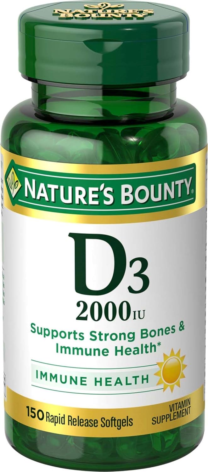 Nature'S Bounty Vitamin D3, Supports Immune Health Care& Bone Health, 2000Iu, 130 Ct