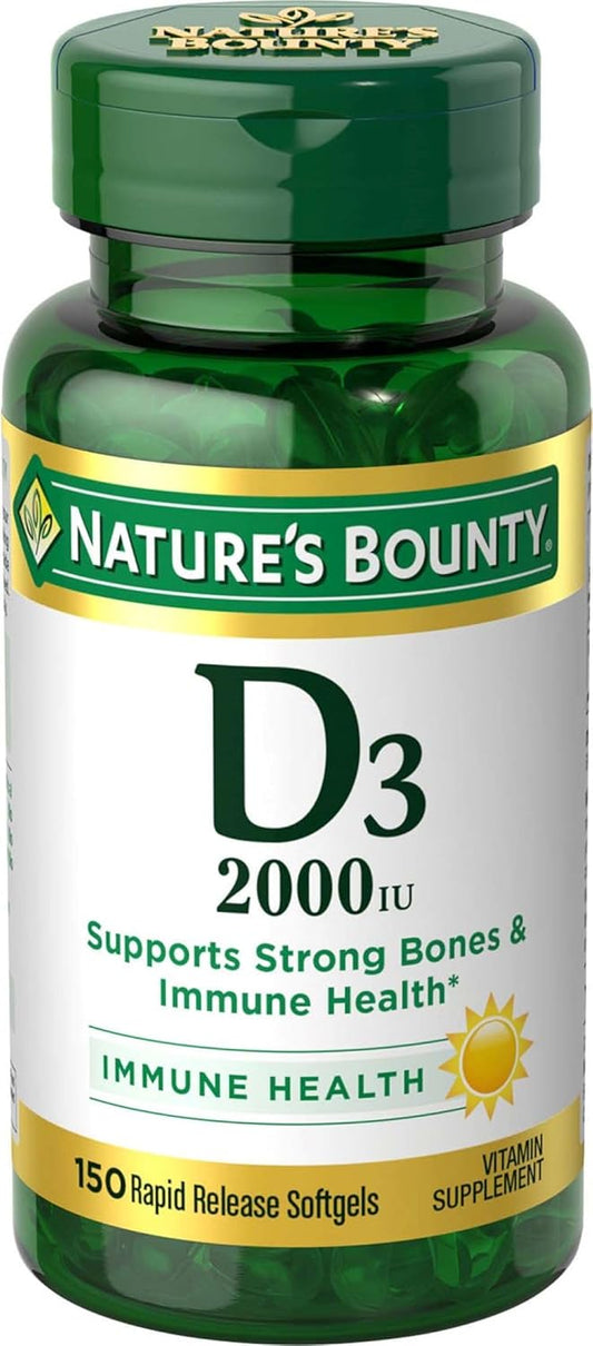Nature'S Bounty Vitamin D3, Supports Immune Health Care& Bone Health, 2000Iu, 130 Ct