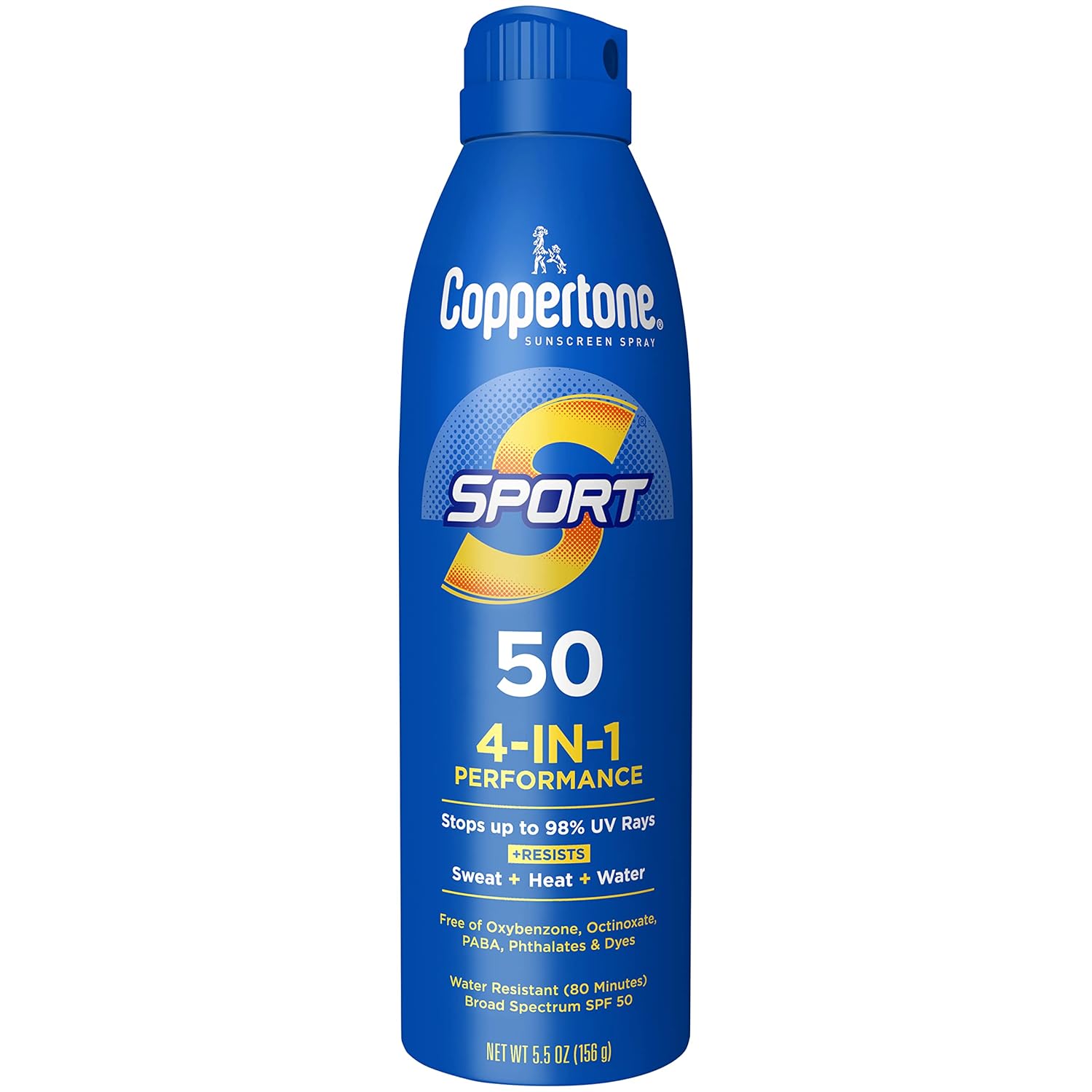 Coppertone Sport Sunscreen Spray SPF 50, 5.5 oz