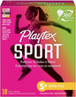 Playtex Sport Plastic Tampons, Unscented, Super Plus, 18 Ct