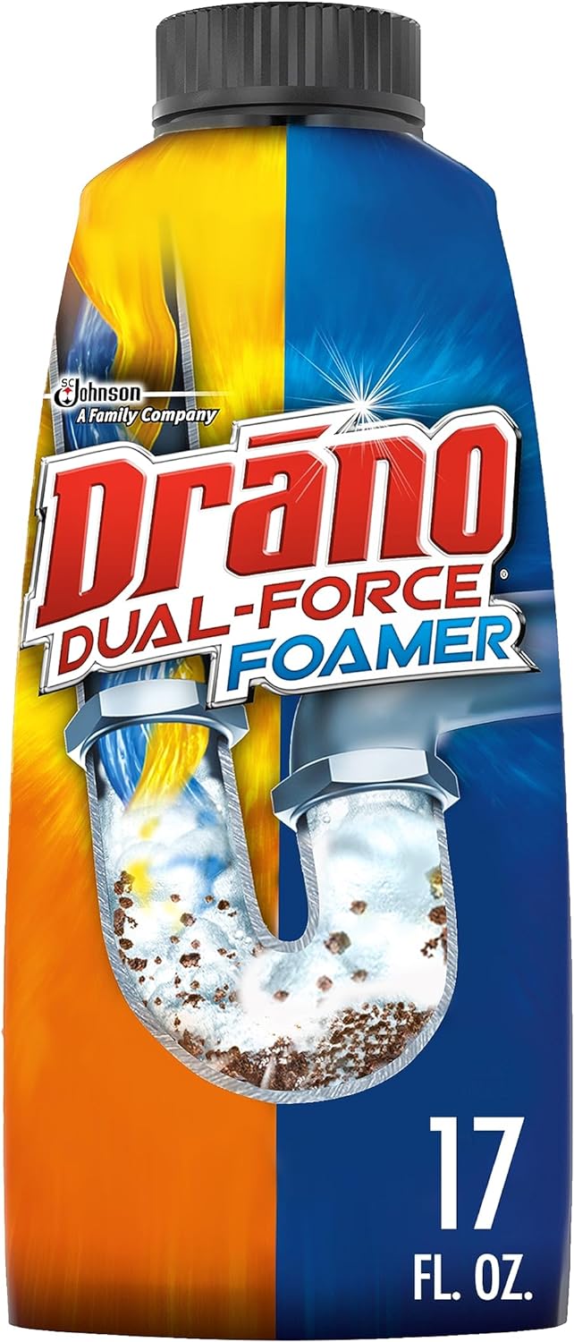 Drano Dual-Force Foamer Clog Remover - 17 Fl Oz