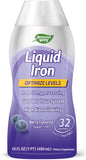 Nature'S Way Liquid Iron, Provides Daily Value Of Iron, Sugar Free, Berry Flavored, 16 Fl. Oz.