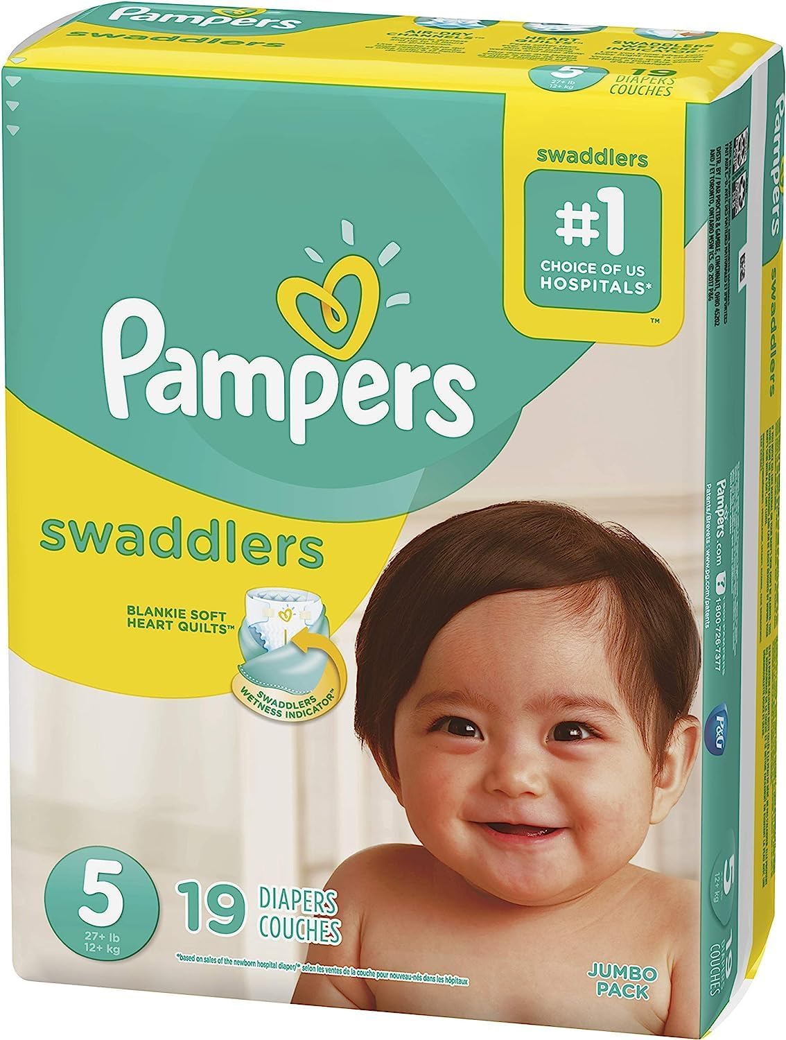 Pampers Swaddlers Active Baby Diapers Size 5 19 Count