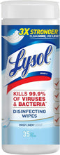 Lysol Disinfecting Wipes, Crisp Linen, 35ct