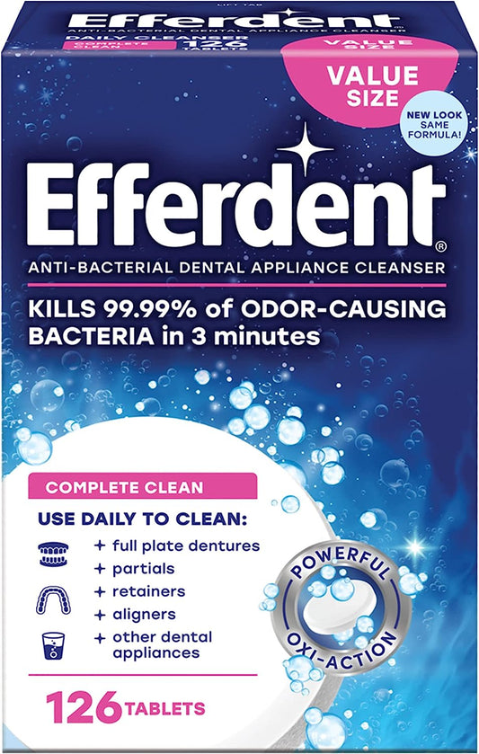 Efferdent Cmpl Cln Tb 126