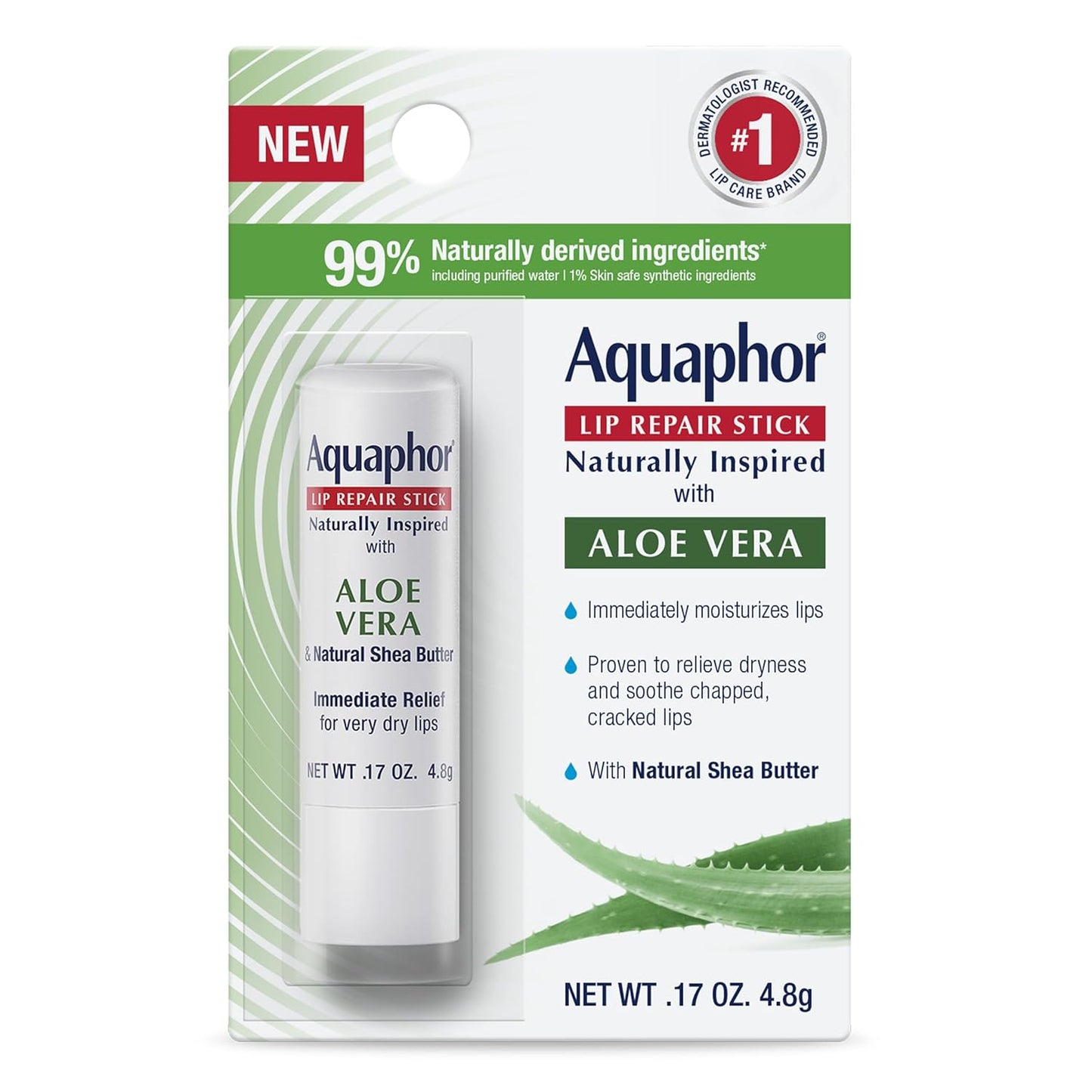Aquaphor Naturally Inspired Lip Repair Stick 0.17oz