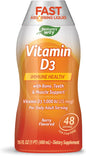 Nature'S Way Vitamin D3 Liquid, Immune Health, Bone, Teeth & Muscle Support, 16 Fl. Oz.