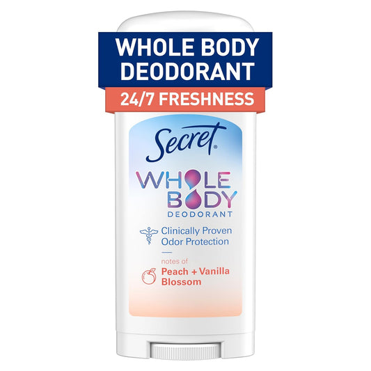 Secret Whole Body Deodorant Stick for Women,2.4 0z