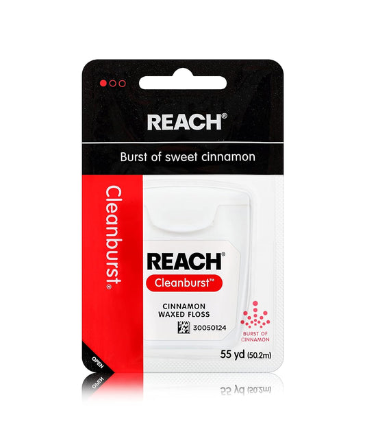 Reach Cleanburst Waxed Dental Floss, Cinnamon 55 Yards