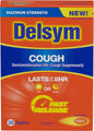 Maximum Strength Delsym Cough Suppressant, Fast Release Caplets, Lasts up to 8 Hour Day or Night, 20 Count