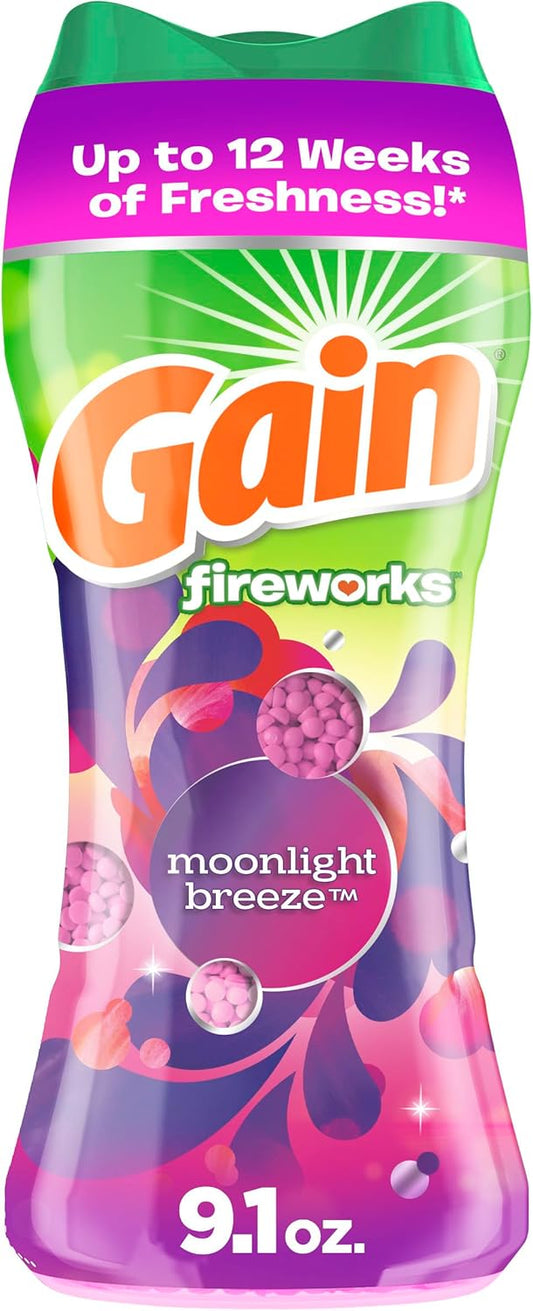 Gain Fireworks In-Wash Scent Booster Beads, Moonlight Breeze - 257 Grams