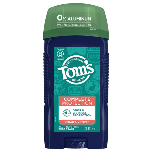 Tom'S Of Maine Deodorant For Men - Cedar & Vetiver - 2.6 Oz