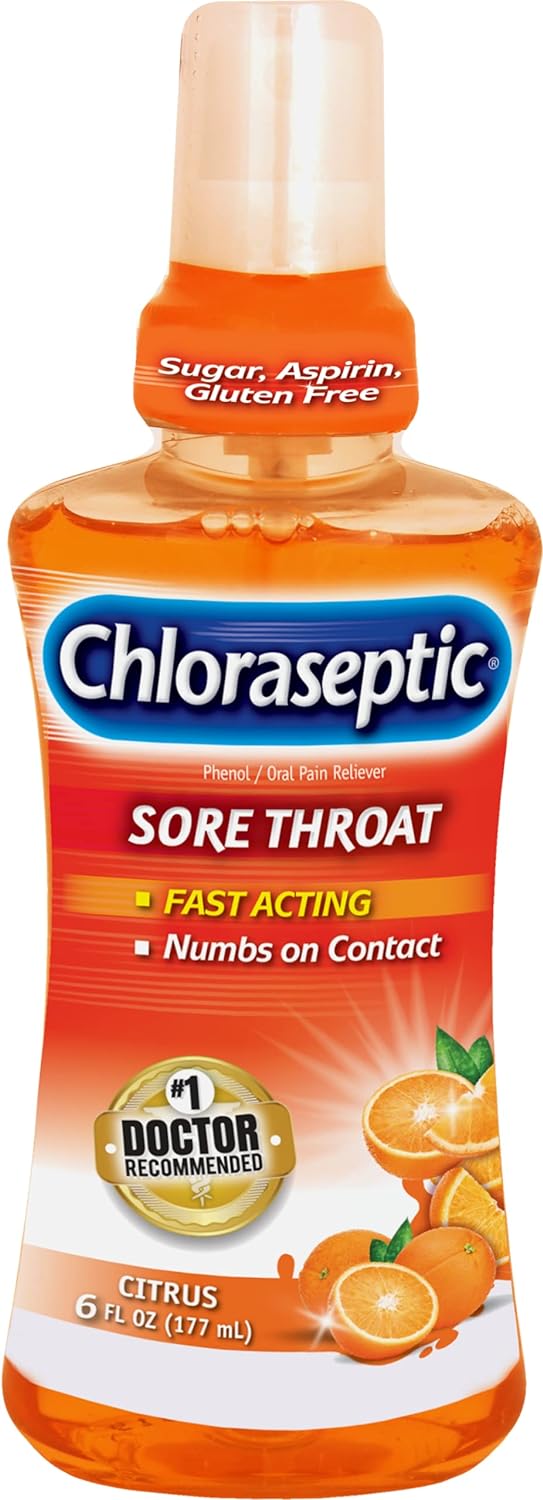 Chloraseptic Sore Throat Spray, Citrus, 6 Fl Oz