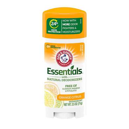 Arm & Hammer Essentials Deodorant, Orange Citrus - 2.5 Oz