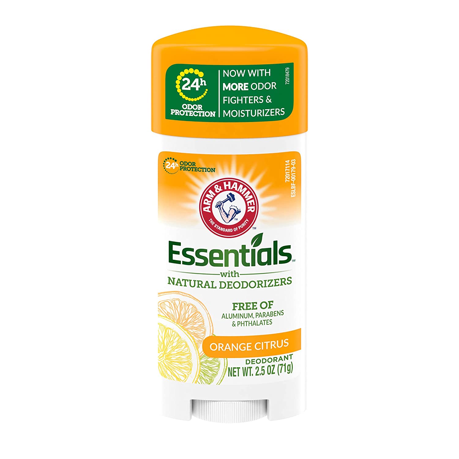 Arm & Hammer Essentials Deodorant, Orange Citrus - 2.5 Oz