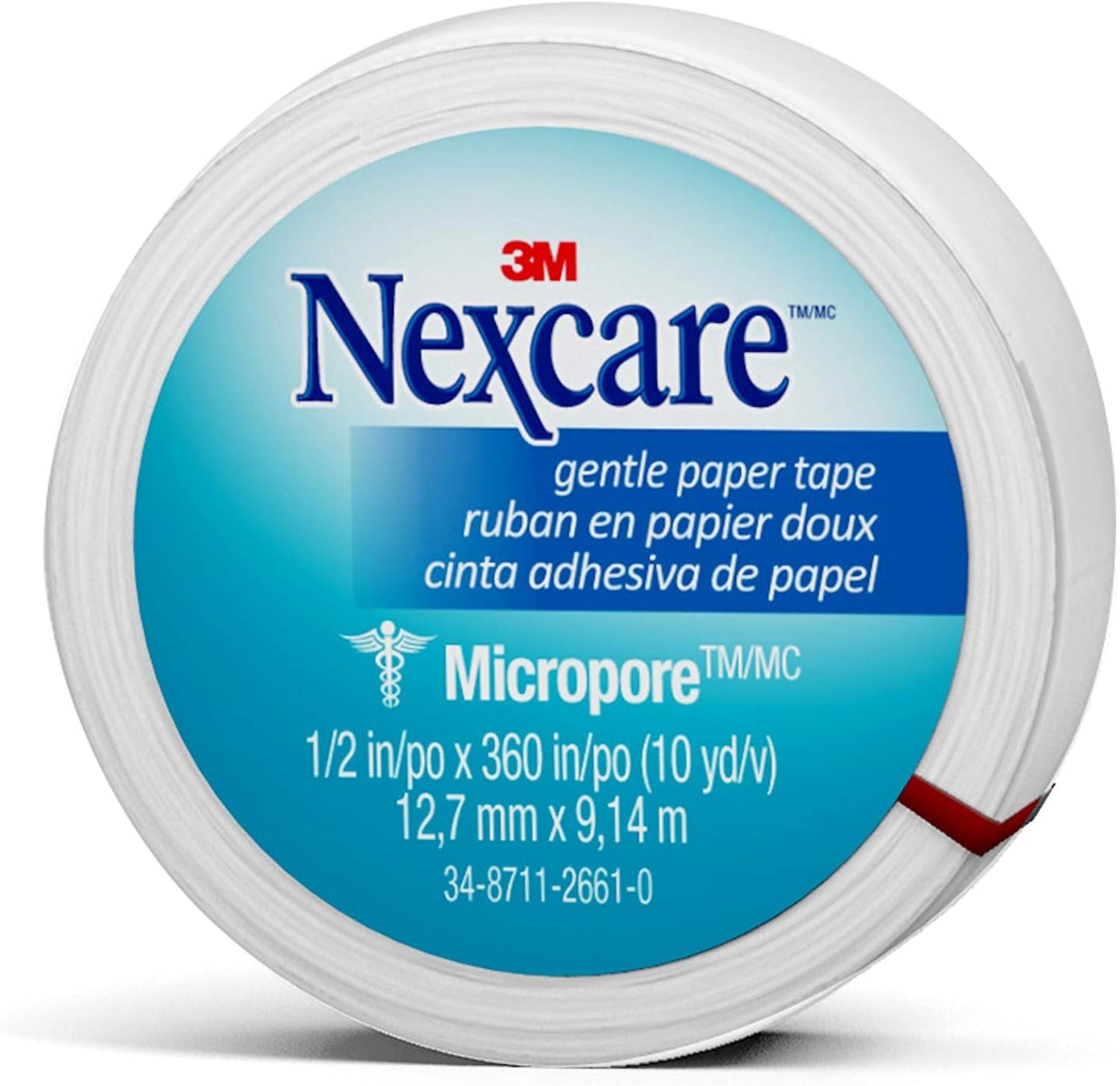 Nexcare Micropore Gentle Paper Tape, Breathable, Dermatologist Tested, 0.64 Ounce