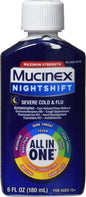 Mucinex Nightshift Severe Cold & Flu, 6 Fl Oz