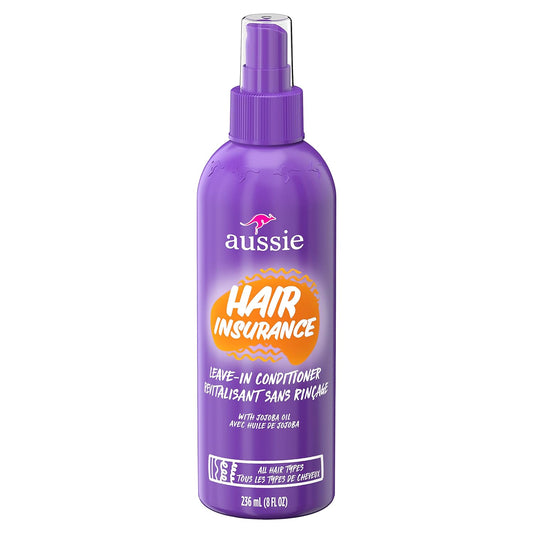 Aussie Hair Insurance, Leave-In Conditioner For All Hair Types, 8 Fl Oz