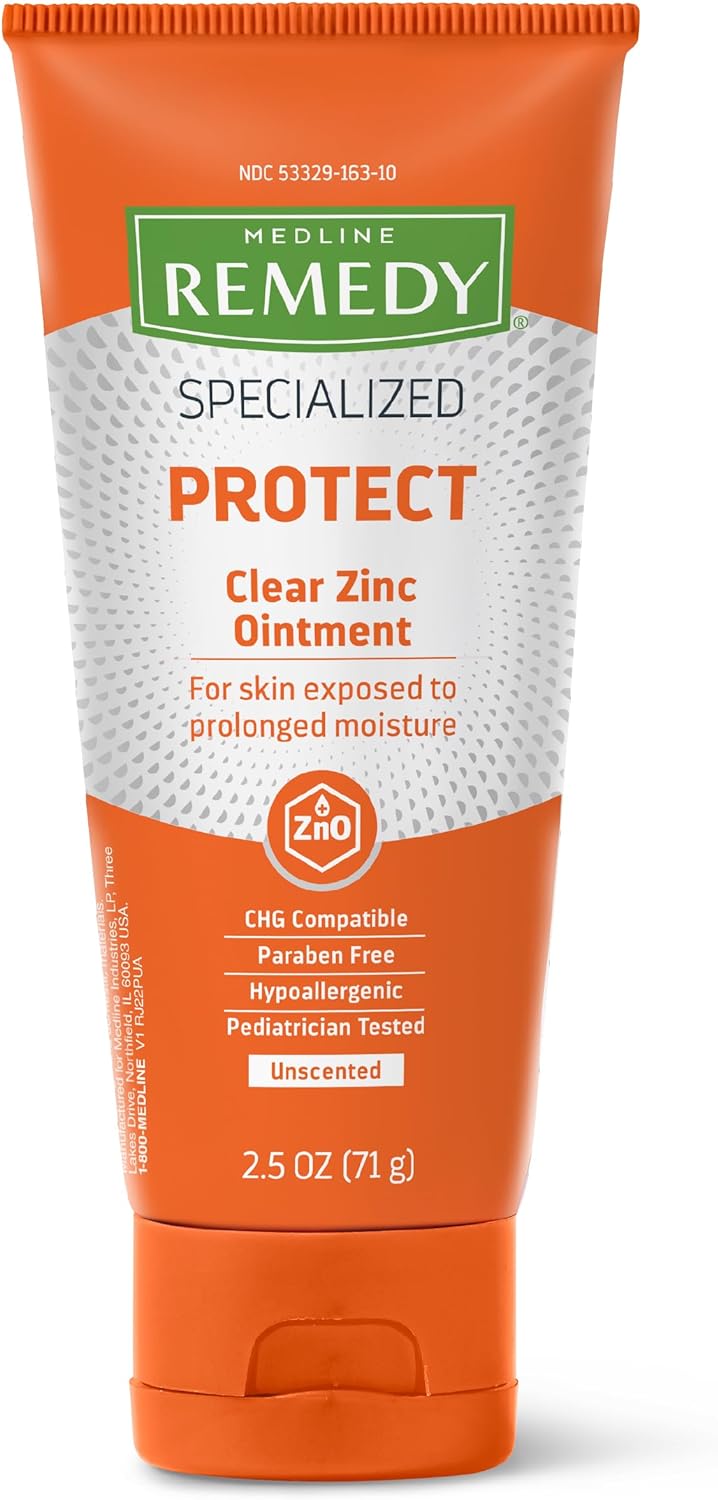 Medline Remedy Specialized Clear Zinc Oxide Ointment 2.5 Oz