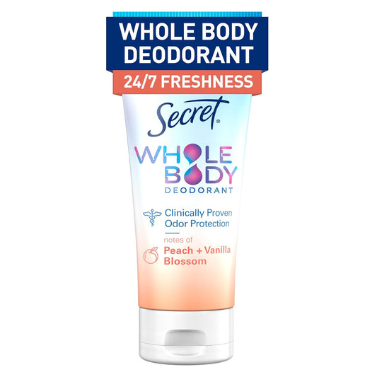 Secret Whole Body Deodorant Cream For Women, 3Oz