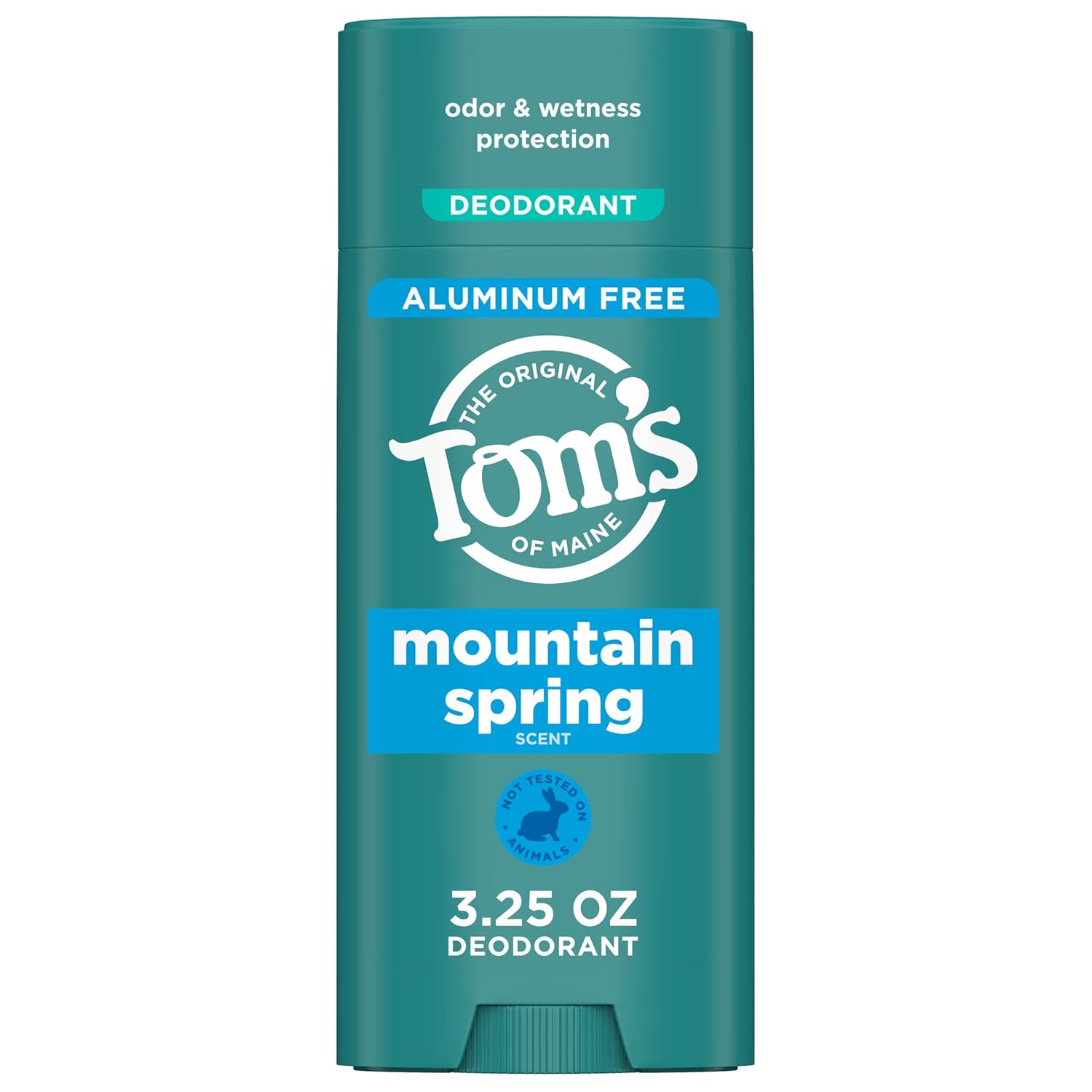 TomG?+???++s of Maine Mountain Spring Natural Deodorant for Men and Women, Aluminum Free, 3.25 oz