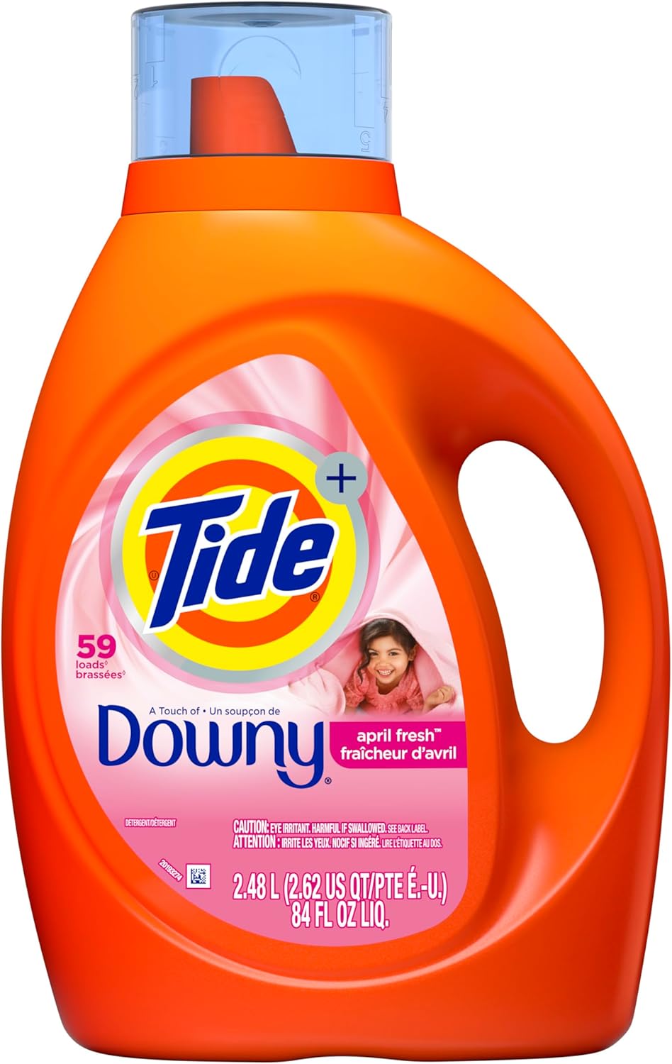 Tide Liquid Laundry Detergent with a Touch of Downy, April Fresh, 59 loads, 84 fl oz