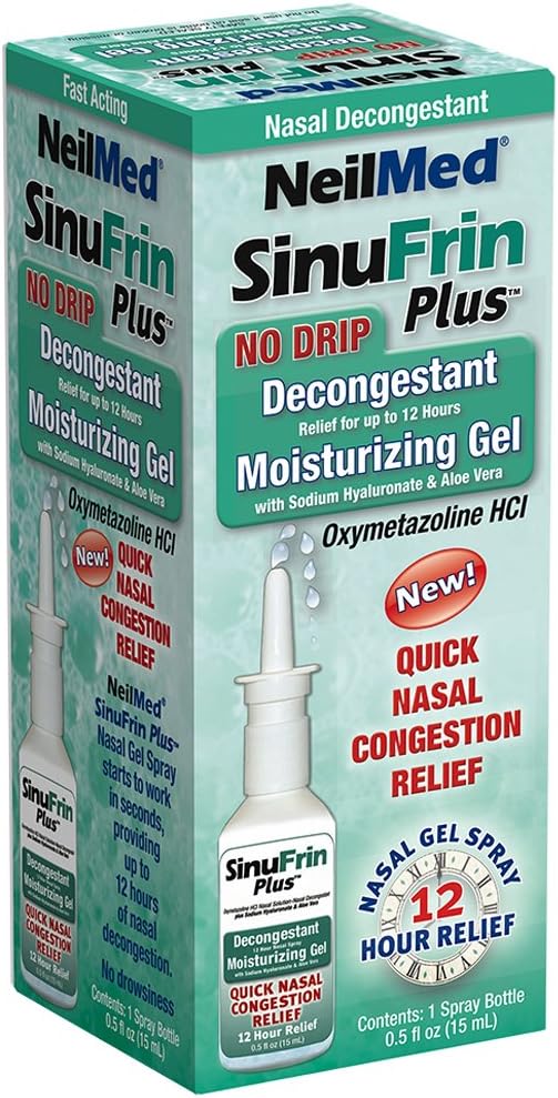 Neilmed Sinufrin Plus Decongestant Moisturizing Gel, .5 Fluid Ounce