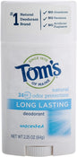 Tom's of Maine Natural Deodorant Stick, Aluminum Free, Long Lasting, Unscented, 2.25 Ounce