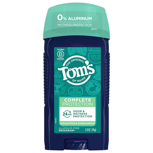 Tom'S Of Maine Deodorant For Men - Eucalyptus & Sandalwood - 2.6 Oz