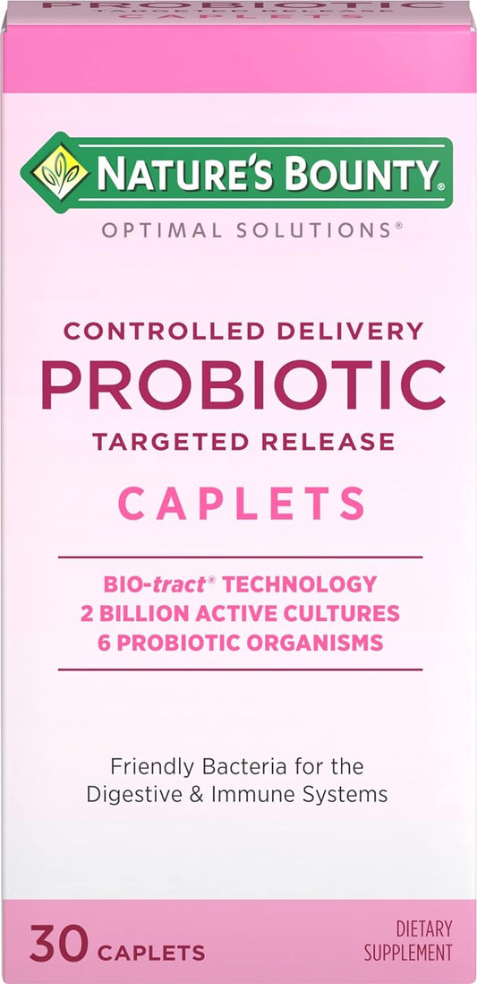 Nature's Bounty Probiotic, Controlled Delivery Dietary Supplement, 30 count