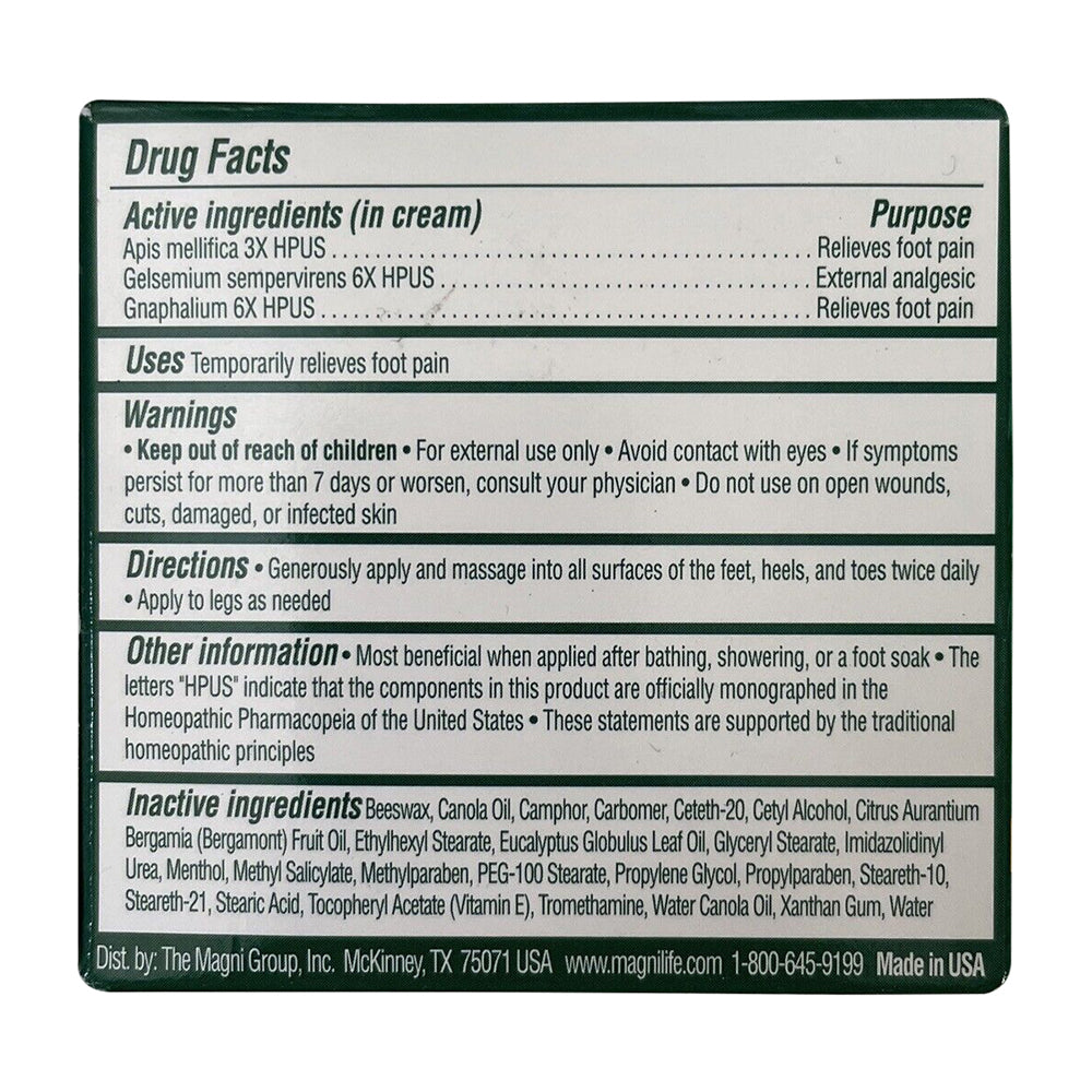Magnilife Db Pain Relieving Foot Cream - 4 Oz